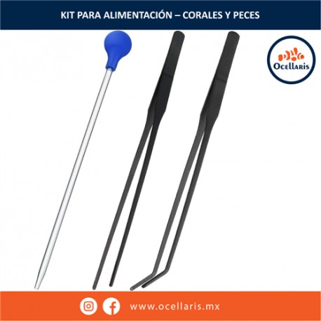 Kit de Pipeta + 2 pinzas de acero inoxidable negro