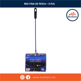 Red fina con mango plástico - 6 plg