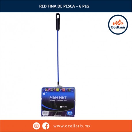 Red fina con mango plástico - 6 plg