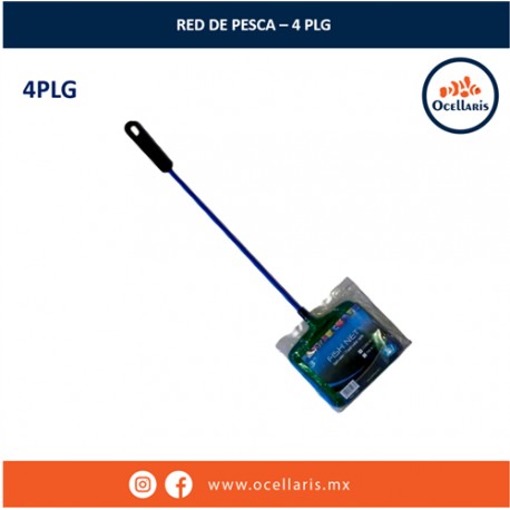 Red fina con mango plástico - 4 plg