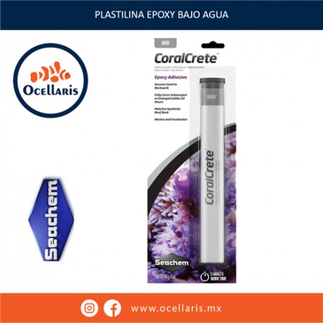CoralCrete - Plastilina Epóxica - Gris - 114 g