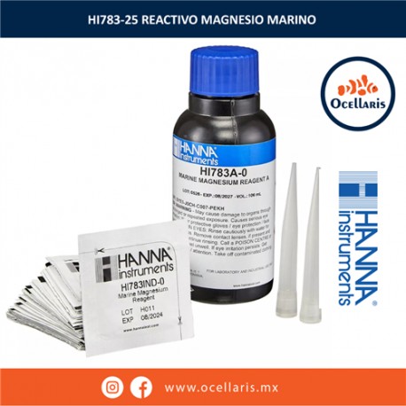 HI783-25 Reactivos para colorímetro de Magnesio
