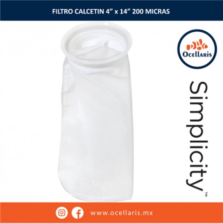 Calcetín de malla con anillo de plástico -  4 x 14 Pulg