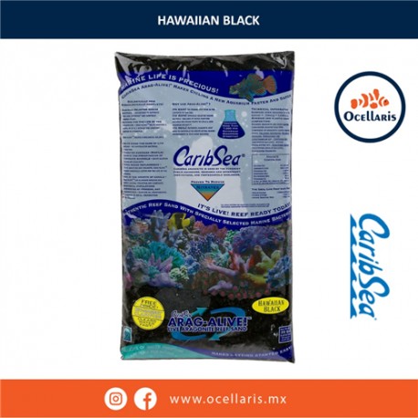 Hawaiian Black - 20 lb - Sustrato de Aragonita viva