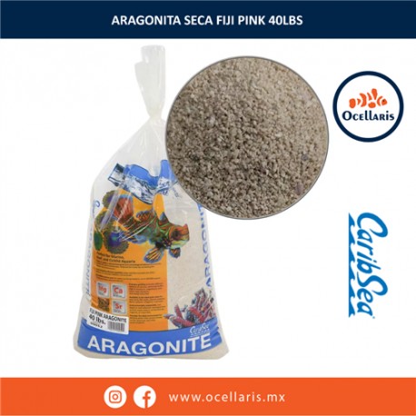 Fiji Pink - 40 lb - Sustrato de Aragonita seca