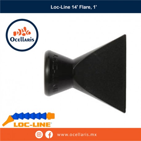 Loc-Line Flare Nozzle - Boquilla de 1 plg para comexión de 1/4 plg