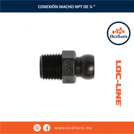Loc-Line Conector macho NPT de 1/4 plg