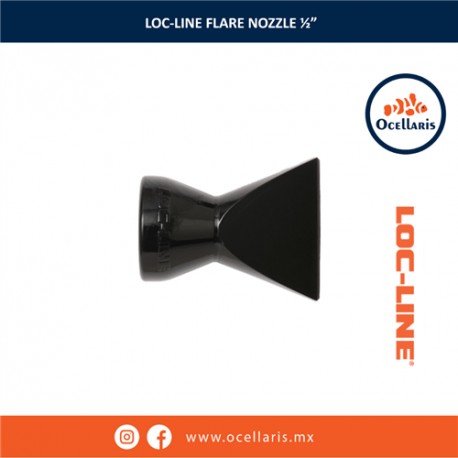Loc-Line Flare Nozzle - Boquilla de 1 1/4 plg para conexión de 1/2 plg
