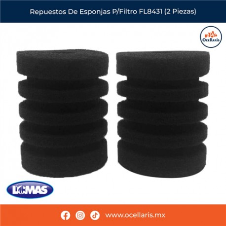Repuestos de esponjas para filtro FL8431 (2 Piezas)