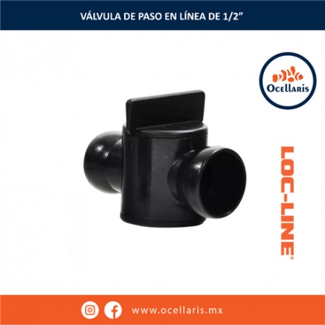 Loc-Line - Válvula de Paso en línea de 1/2 plg