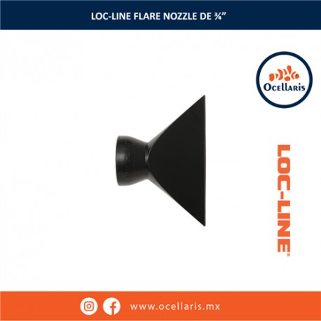 Loc-Line Flare Nozzle - Boquilla 3 plg para conexión en 3/4 plg