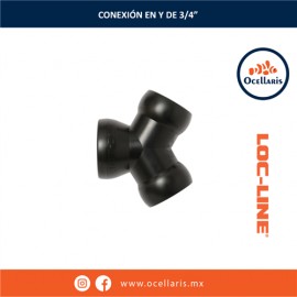 Loc-Line - Conexión en Y de 3/4 plg