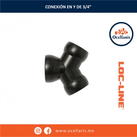 Loc-Line - Conexión en Y de 3/4 plg