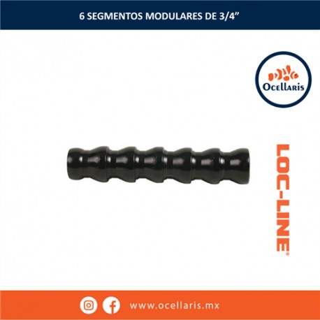 Loc-Line - 6 segmentos modulares de 3/4 plg