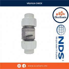 Válvula Check  de 3/4 con conexión lisa