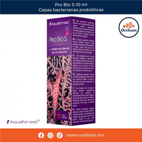 Pro Bio S - 10 ml - Cepas bacterianas probióticas Aquaforest