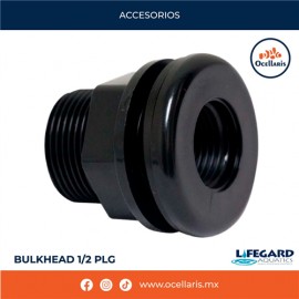 Bulkhead 1/2 plg - Roscado x Liso