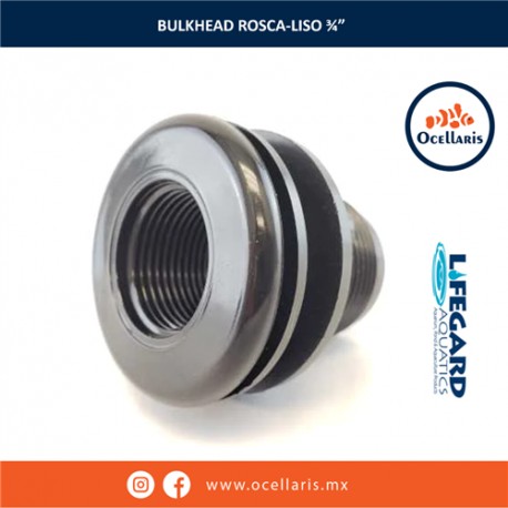 Bulkhead 3/4 plg - roscado x liso