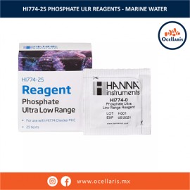 HI774-25 Reactivos para el Colorímetro de Fosfato Ultra Bajo Rango (ULR)