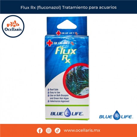 Flux Rx (fluconazol) Tratamiento para acuarios 4gr